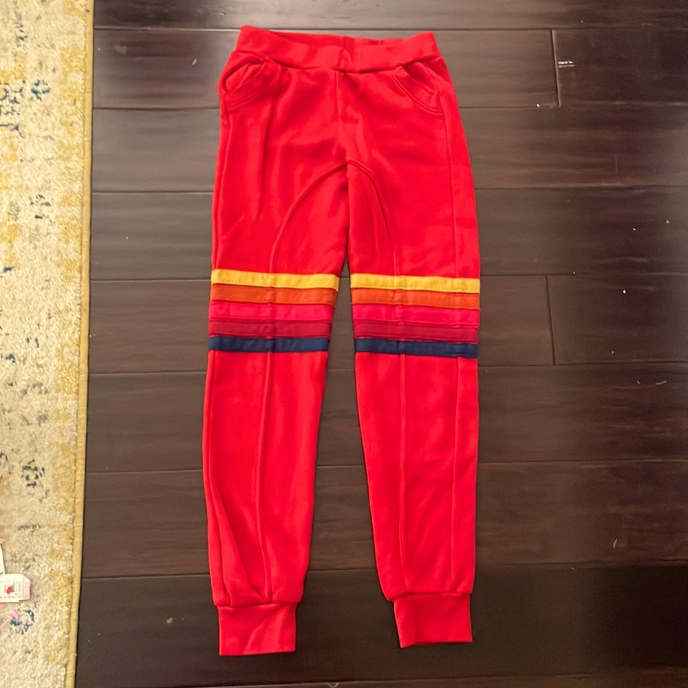 Aviator Nation Red Sweatpants Size 14